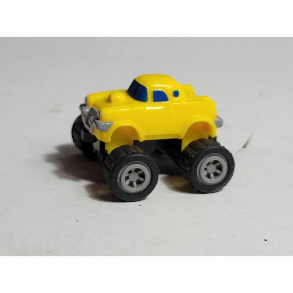 Vintage McDonald's Mighty Mini Wind-Up 4x4 Yellow Cars Set Of (2) Works